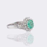 Emerald Diamond Ring with matching Pendant - image 4