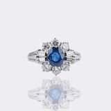 Sapphire Diamond Ring - image 1