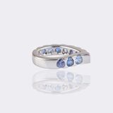 Signature Memory Drop Ring Blue Sapphires - image 2