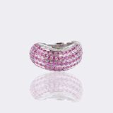 Pink-Sapphire Diamond Ring - image 2