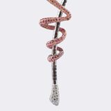 Modern two-piece Serpent Jewelry Set with Pink Sapphires and Brillanten - image 3
