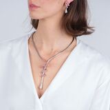 Modern two-piece Serpent Jewelry Set with Pink Sapphires and Brillanten - image 5