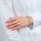 Flower Ring with Colour Gemstones - image 5