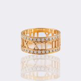 Atlas Open Ring with Diamonds - image 1