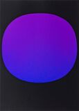 Blue Violet Circle on Black - image 1