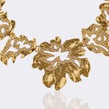Prachtvolles Collier 'feuilles dorée et strass' - image 2