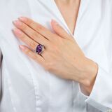 Amethyst Ring with Diamonds - image 4