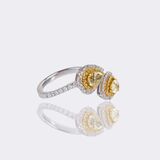 Moi-et-Toi Fancy-Diamond Ring - image 3