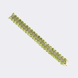 A high carat Peridot Bracelet with Diamonds - image 2