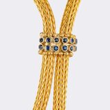 Long goldnecklace with Serpent-heads - image 5