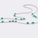 High-Carat Emerald Necklace with Diamonds - image 4