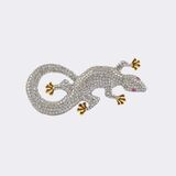 Brooch 'Salamander' with Diamonds