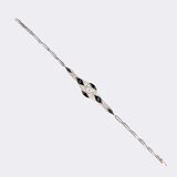 Art-Deco Onyx Diamond Bracelet - image 2