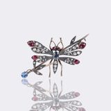 Fin de siècle Diamond Brooch 'Dragonfly'