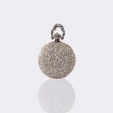 Art Nouveau Pendant Watch with Diamonds - image 1