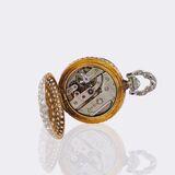 Art Nouveau Pendant Watch with Diamonds - image 3