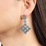 Pair of Topaz Earpendants - image 2