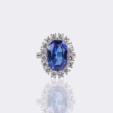 Fine Tanzanite Diamond Ring - image 1