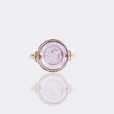 Amethyst Cameo Ring 'Ares' - image 2