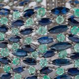 Extraordinary Bracelet with Sapphires and Emeralds - image 3