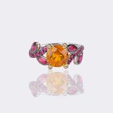 Ruby Ring with Yellow Sapphire - image 1