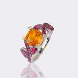Ruby Ring with Yellow Sapphire - image 3