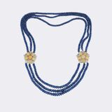 High-Carat Sapphire Necklace with Opal-Diamond - image 1