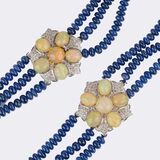 High-Carat Sapphire Necklace with Opal-Diamond - image 2