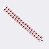 High-Carat Ruby Diamond Bracelet - image 2