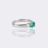 Emerald Diamond Ring - image 2