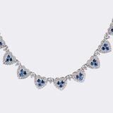 Neckalce'Heart to Heart' with Sapphire and Diamonds - image 1