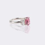 Diamond Pink Tourmaline Ring - image 2