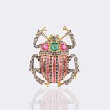 Precious Stone Brooch 'Scarab'