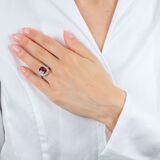 Rubellite Ring with Diamonds - image 3