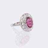 Pink Tourmaline Ring with Diamonds - image 2