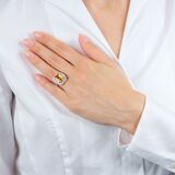 Citrine Ring with Diamonds - image 3