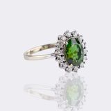 Tourmaline Diamond Ring - image 2