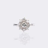 Floral Diamond Ring - image 1