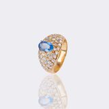 Sapphire Diamond Ring - image 3