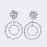 Pair of splendid Strass Clip Earring
