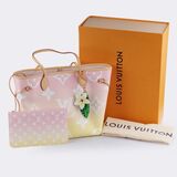Tote Bag 'Neverfull MM by the Pool' M45680 Light Pink Limited Edition - image 7