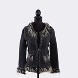 Alpaca Cashmere Jacket With Faux Fur - image 1