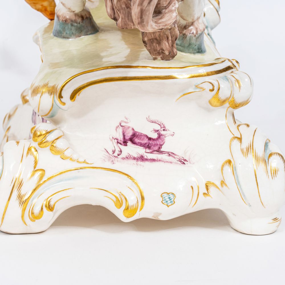 Paar großer Tafelaufsätze 'Rossebändiger' - Bild 4