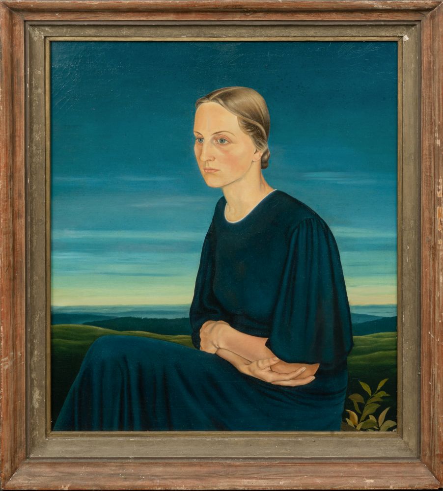 Portrait in blue - image 2