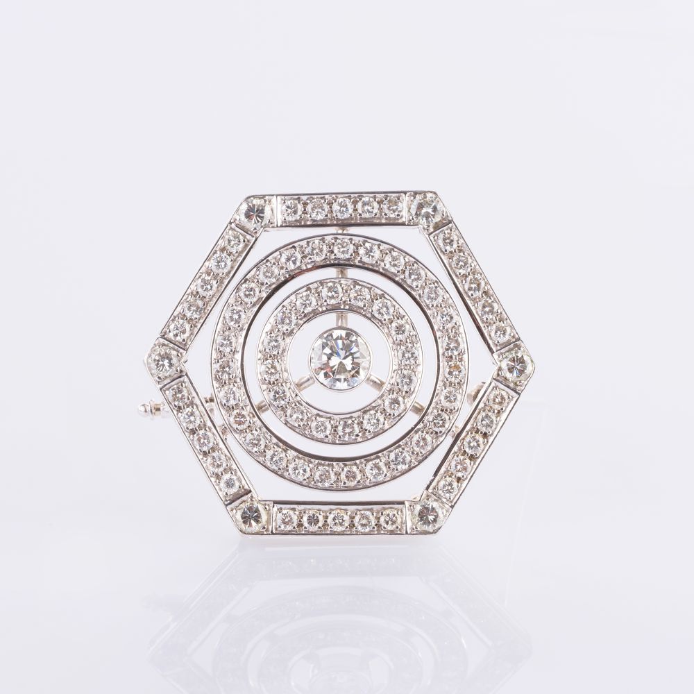 Brillant Brosche im Art-déco Stil