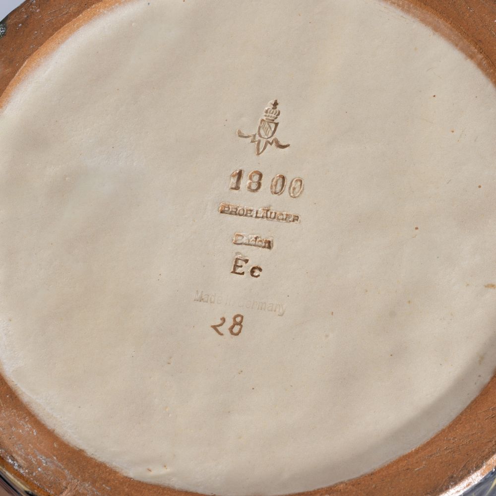 Außergewöhnliche große Deckelvase 'Zitronen' - Bild 3