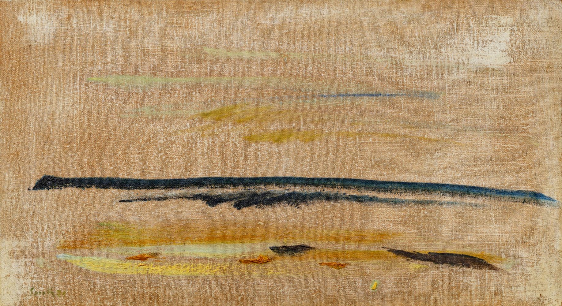 Wolken, Meer und Strand