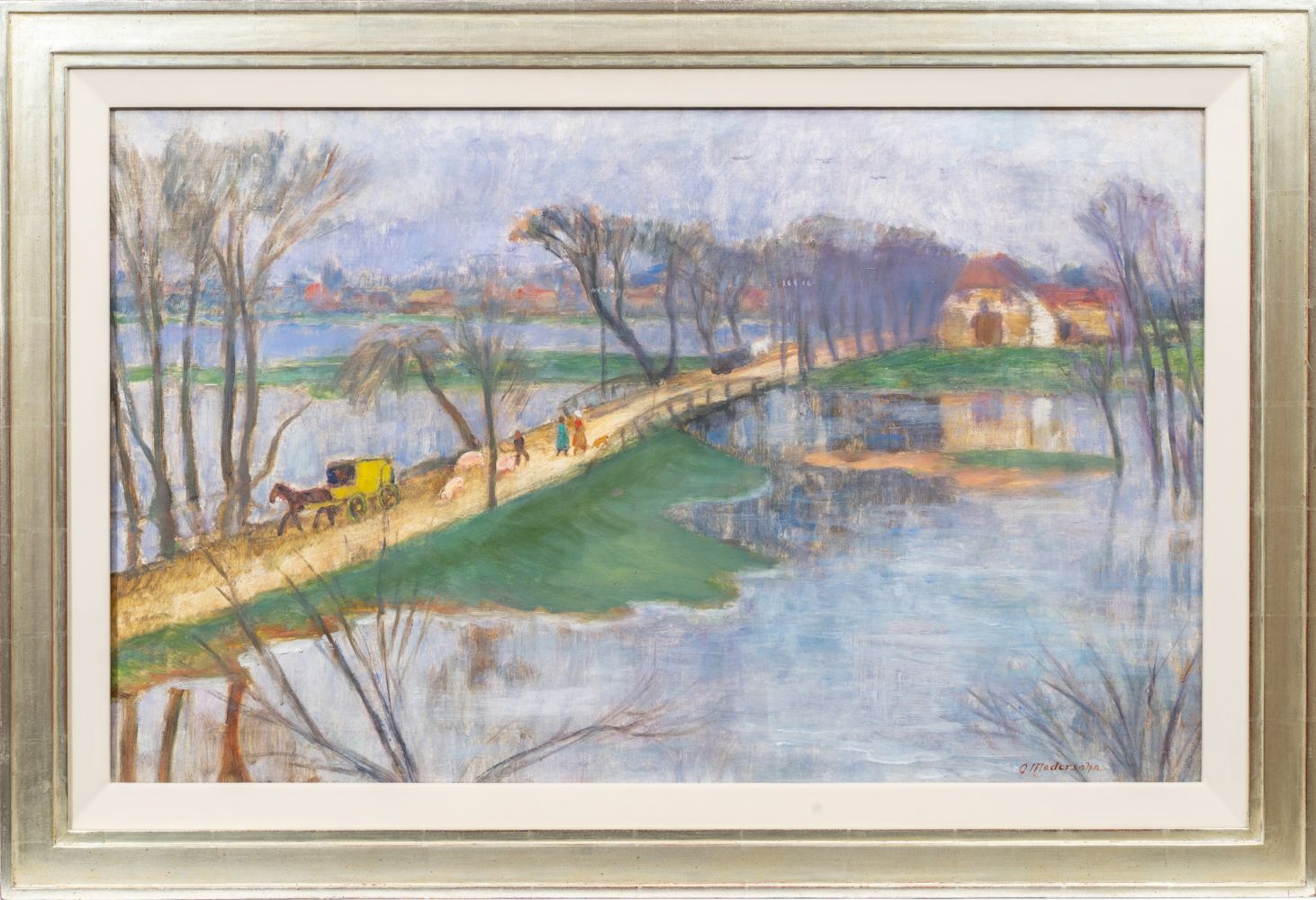 Überschwemmung, Blick aus dem Atelierfenster - Bild 2