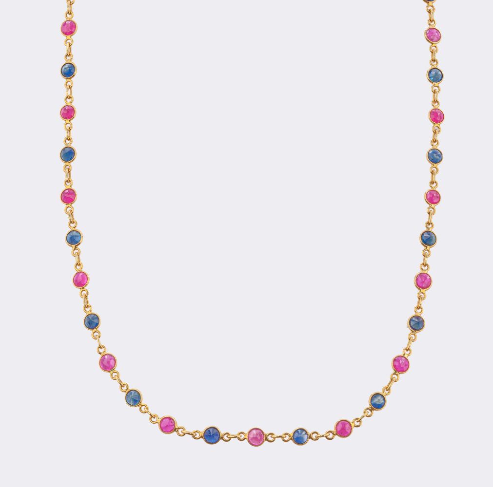 Rubin Saphir Kette