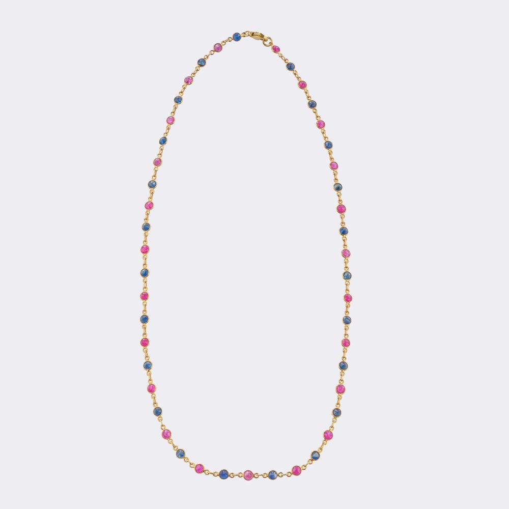 Rubin Saphir Kette - Bild 2